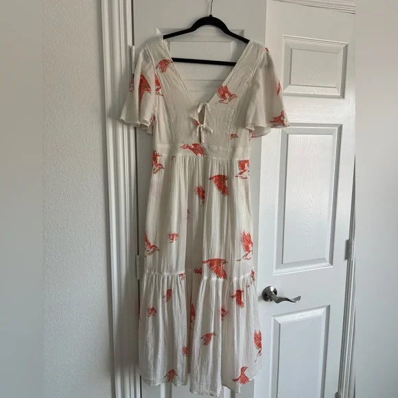 Rebecca Taylor | Dresses | La Vie Rebecca Taylor White And Red Cotton Dress  | Poshmark